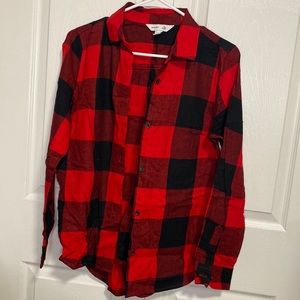 Old Navy, Red & Black Plaid top